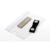 EUROPEL Magnetic Name Badge Holders with Magnet & Blank Card