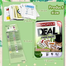 LSQNEW Brettspiele, Deal Kartenspiel und Gesellschaftspiel, Schnelles Spiel Das unterhaltsame Kartenspiel Spiel, Strategiespiel geeignet ab 8 Jahren