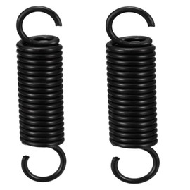 Jindizi Extension Spring, 2Pack Extended Tension Spring Wire for Home Repair Machinery, Manganese Steel Extended Compressed Spring Black 2.5x20x80mm(WxODxL)