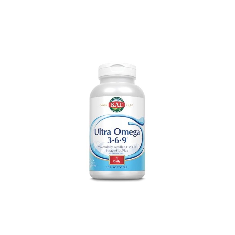 KAL 1200 Mg Ultra Omega 3-6-9 - Gel blando, 200