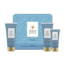AQUA DI SORRENTO | Posillipo, Confezione Regalo Uomo, Gel Doccia e Shampoo & Shower Gel da 200ml + Balsamo Dopobarba 100ml, Fragranza Agrumata, Floreale e Legnosa