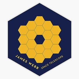 James Webb Space Telescope Golden Mirrors Launch 2021 Sticker Bumper Sticker Vinyl Decal 5"