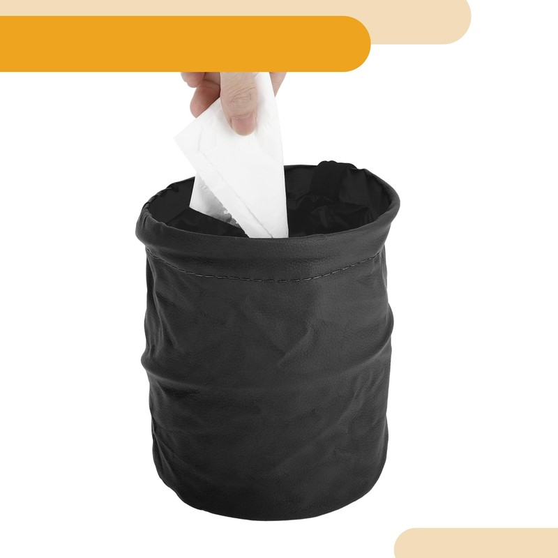 Partuto 1 Pcs Car Trash Can Auto Trash Bin Hanging