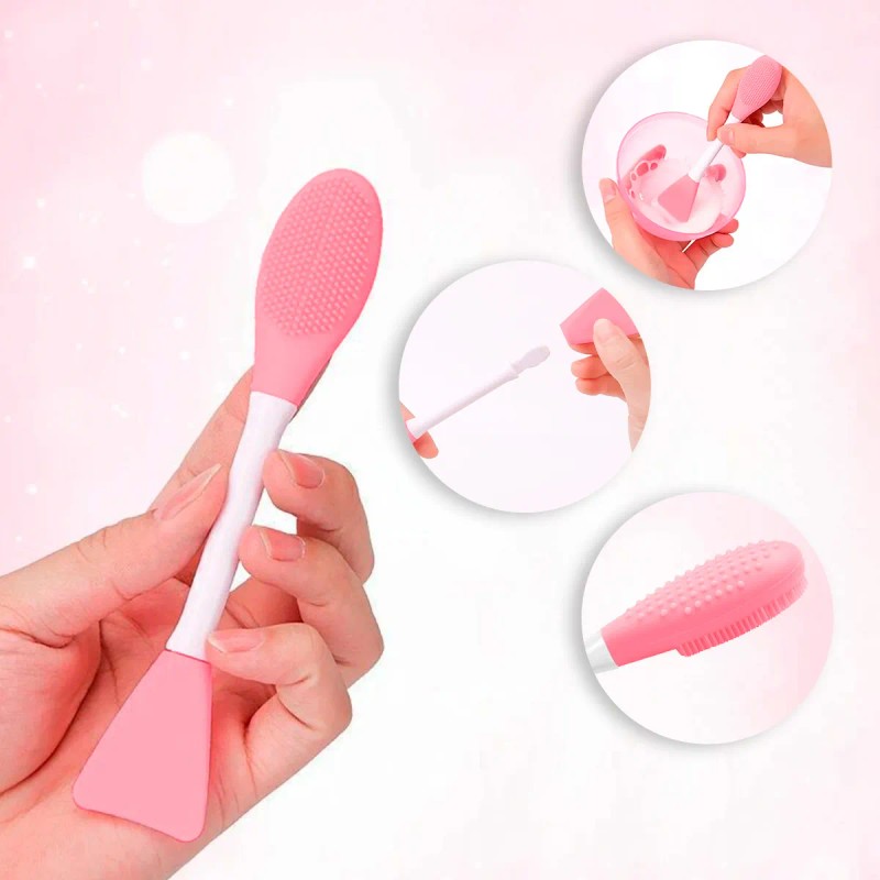 🔥 Cepillo facial 2 en 1 diler silicón limpieza y