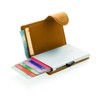C-secure Card Holder in Mustard Brown Italian Leather RFID NFC