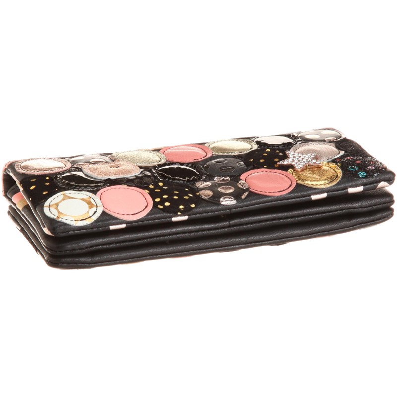 Tsumori Chisato Multi-Dot Wallet, Black II