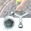 Rsoise Meter Curb Box Key MKF2 Triangular Curb Box Wrench
