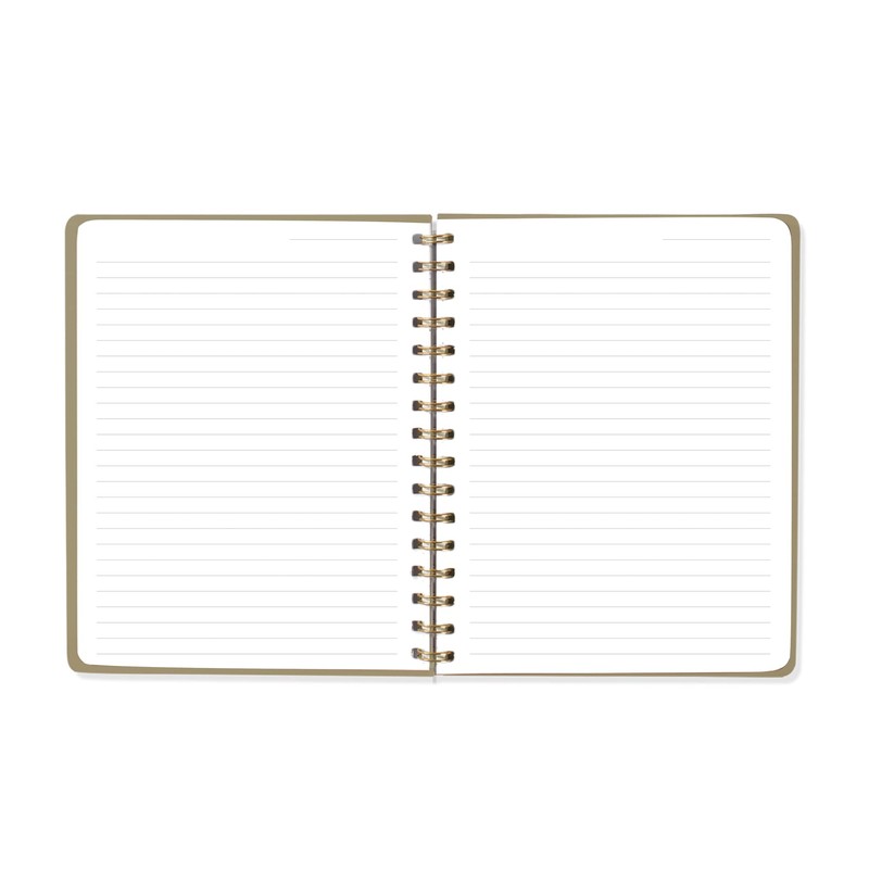 Fringe Studio Medium Size Signature Edition Spiral Notebook, Faux Leather