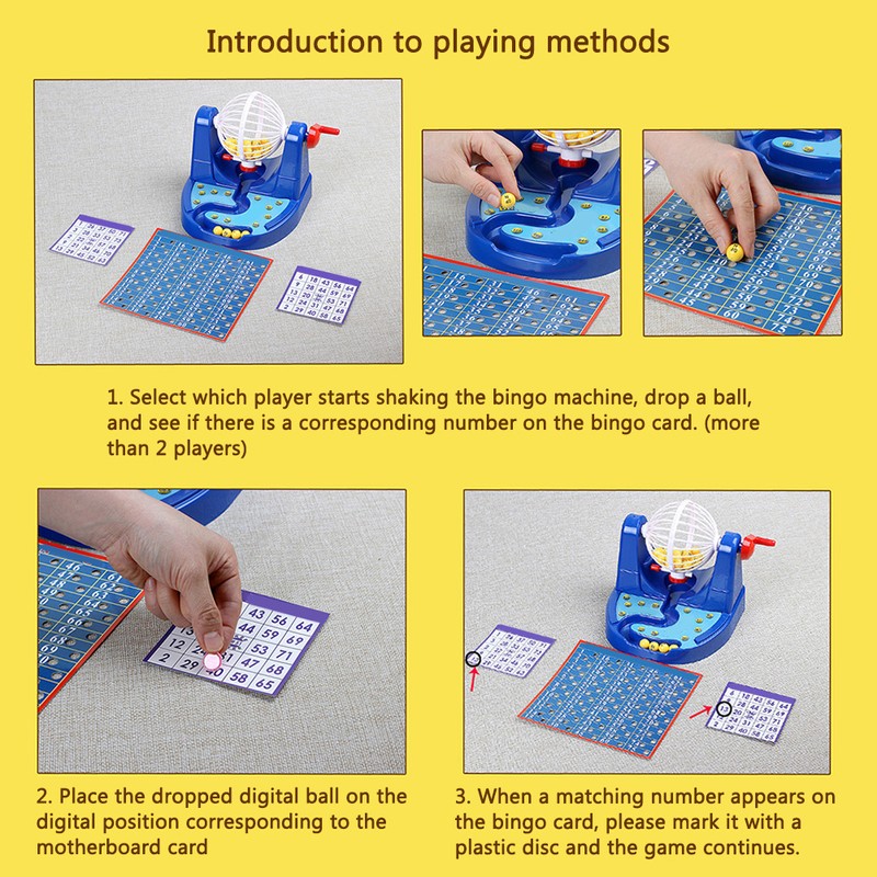 Bingo Game Console Simulative Lottery Machine Parent Child Educational Toys