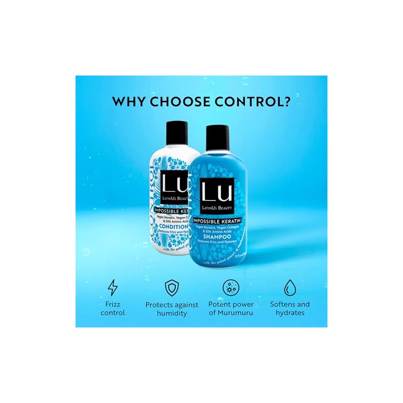 LatinUs Beauty, CONTROL Impossible Keratin, Dúo para el Cuidado del