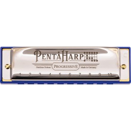 Hohner Pentaharp Harmonica, Key of G Minor, Stainless steel (M21BX-GM)