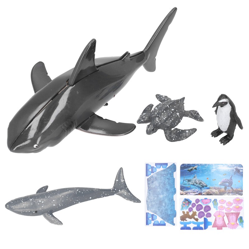 ThreeDimensional Jigsaw Puzzle Magnetic Sea Animal DIY Assembly Educational Children