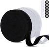 2 Rolls Buttonhole Elastic Band, 20mm x 14m Elastic Knit
