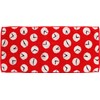Kusubashi Mon Ori, Face Towel, Red, Approx. 29.5 x 13.8