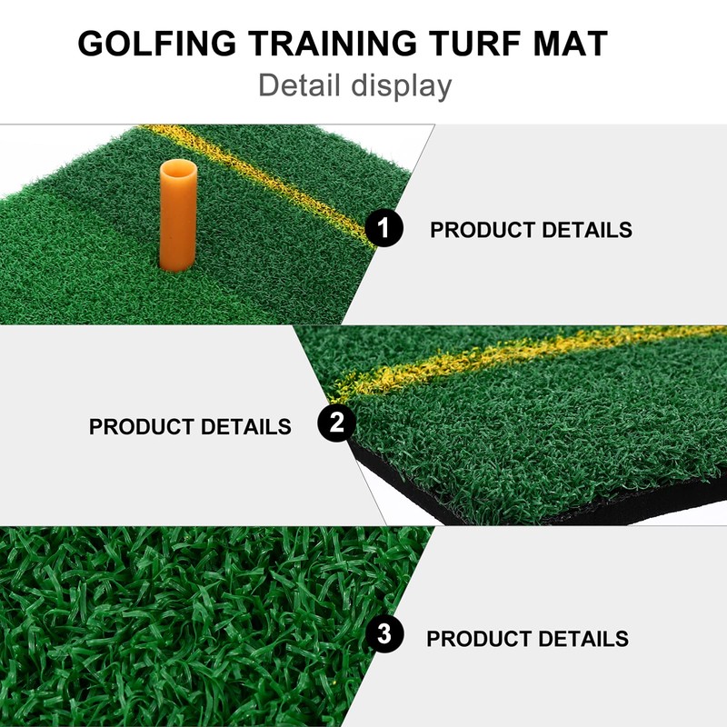 BESPORTBLE 1 Set Golfing Training Turf Mat Portable Practice Pad
