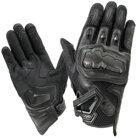 RS TAICHI Motorcycle Riding Gloves, Spring, Summer, Mesh Breathable, Touch Panel Compatible, Built-in Protector, Carbon, WRX PRO Air Gloves, RST465 ALL BLACK L