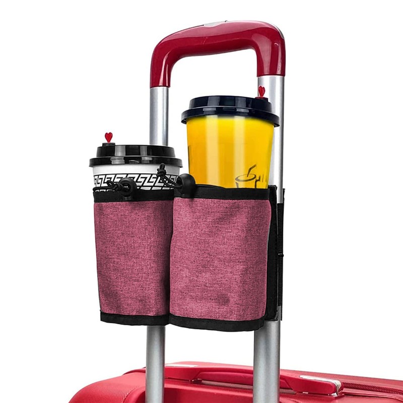 Luggage Travel Cup Holder, Convenient Oxford Cloth Durable Fine Stitching