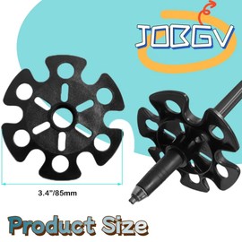 Walking Stick Tips,Removable Mud Ski Basket Trekking Pole Snowflake Basket,Removable Mud Ski Basket Replacement Accessory for Hiking Poles(8 PCS)