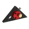 400mm Woodworking Hole Scribing Ruler Aluminum Alloy 360° Rotating Line