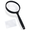 MAGDEPO High Magnification Handheld Magnifier Reading Magnifier Handheld 100mm Diameter