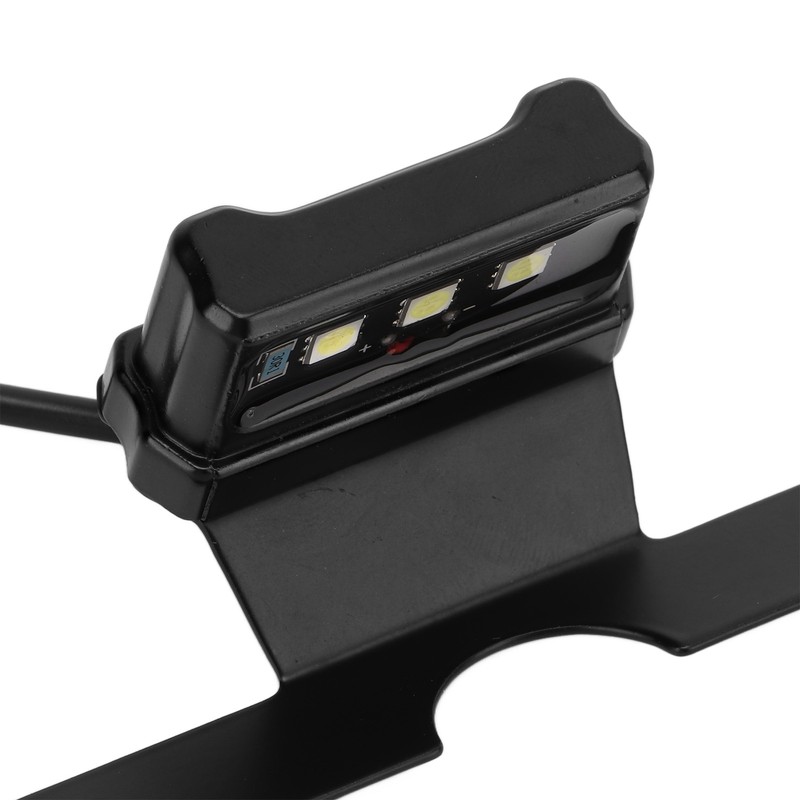 Motorcycle License Plate Lamp Blue LED with Bracket Univeral for