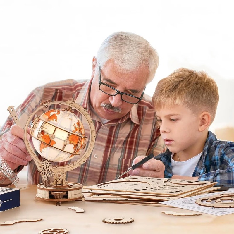 ROBOTIME 3D Wooden Puzzle for Adults- Luminous Globe ST003 -