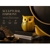 Funny Owl & Pumpkin Figurine Decorative Statue for Fall, Halloween