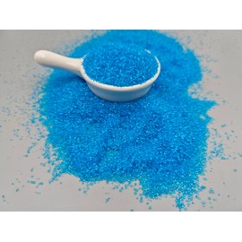 Edible 5 Ounce Coarse Decorative Blue Sanding Sugar Sprinkles for Baking, Sparkling Crystals for Cakes, Cookies, Cupcakes, Ice Cream Topping and Rimming Sugar
