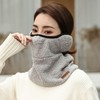 Winter Warm Sherpa Earmuff Neck Warmer for Cycling Mask Pink