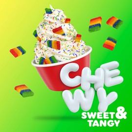 Airheads Candy, Xtremes Bites Sweetly Sour, Rainbow Berry, Non Melting, Bulk Party Bag, 4 oz (Pack of 18)