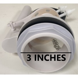 Flapper 3 inch Valve Replacement For 2-Piece Toilets with Installation Hardware, Fits Kohler by NuFlush