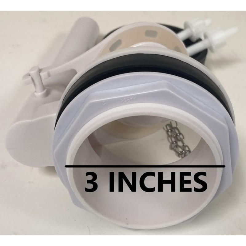 Flapper 3 inch Valve Replacement For 2-Piece Toilets with Installation