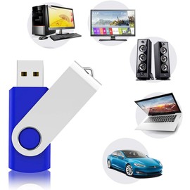 KEXIN 5 Pack 64GB USB Stick 64 GB USB Flash Drives USB Key Bulk Drives Memory Sticks Thumb Drives Pen Drives Zip Drives 5 Color Black Blue Red Yellow Orange