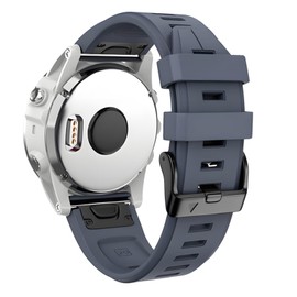 ANCOOL Fenix 5S Watch Band/Fenix 6S Watch Band/Fenix 7S Watch Band 20mm Silicone Watch Bands For Fenix 5S Plus/Fenix 6S Pro/Fenix 7S Pro(Slate)