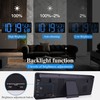 Large Digital Wall Clock with Remote Control 17.2" LED Large