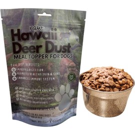 MANA OHANA TREATS Deer Dust Meal Topper for Dogs - Premium 100% Venison Meat, All Natural & Grain-Free | High Animal-Based Protein, No Additives, 8 Oz - Made in The USA