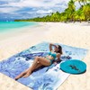 HIHOHO Beach Blanket, Sandproof Beach Mat, Waterproof Quick Drying Lightweight