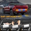 XRIDONSEN 60 inch Amber Blue Truck Tailgate Strobe Lights Strip