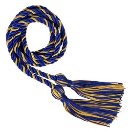 Intertwined Graduation Honor Cords (Royal Blue/Gold)