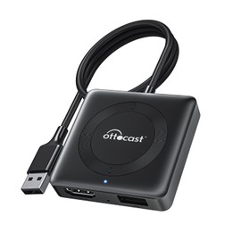 Ottocast Car TV Mate Pro - 2024 Fire TV Stick Converter with Wireless CarPlay, HD HDMI Car Adapter Cast Video/Game/Wired Android Auto to Car, Works for Wired CarPlay Cars and Most Streaming Devices