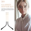 LALAFINA Eyeglass Arms Legs Replacement Metal Glasses Replacement Temple Screw