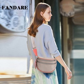 FANDARE Casual Shoulder Bag Backpack Sling Belt Bag Chest Bag Teenagers Lightweight Shoulder Bag Backpack Sports Bag Men Women Travel Leisure Outdoor Sports Nylon Waterproof Khaki, khaki, Stylish