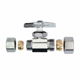 GULUANT Replacement 5/8 Inch Comp x 1/2 Inch Comp Multi Turn Brass Angle Stop Valve for Thrifco Plumbing 4405471
