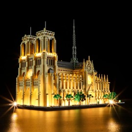 LIGHTAILING Light for 21061 Notre-Dame de Paris - Led Lighting Kit Compatible with Building Blocks Model - NOT Included The Model Set