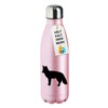 Huuraa Water Bottle Fox Silhouette Gift 500 ml Pink Stainless