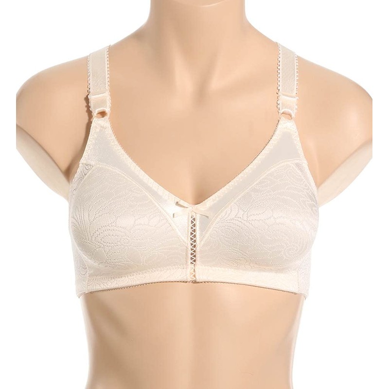 Bali Women's Double Support Spa Closure Wire-Free Bra, Soft Taupe,