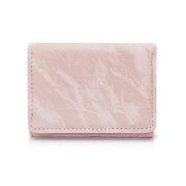MultiValue Womens Wallet, Multifunctional Slim Ladies Wallet PursesCompact Cute Credit Card Holder Purse Leather Small Wallet Purse with Snap Closure for Card Change Cash (Pink)