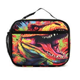 Droerfes Dinosaur Mouth Insulated Lunch Box Reusable Lunch Bag Women Men Cooler Tote Bag For Kids Boys Girls Work Picnic School Office
