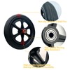 A pair of 8-Inch Solid Replacement Wheels Anti-Slip Front Wheels