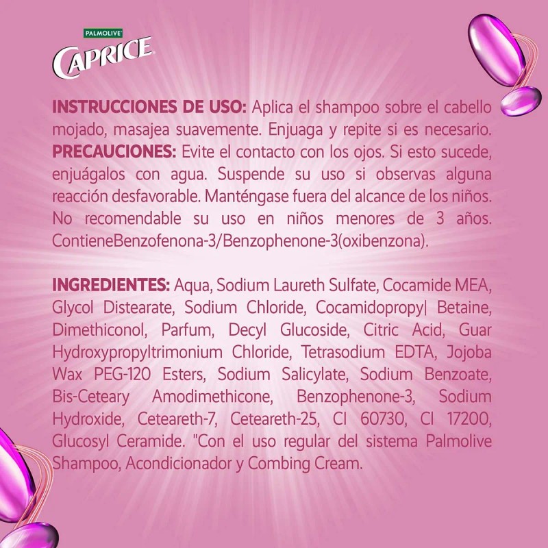Shampoo Caprice Especialidades Acti-Ceramidas 2 en 1 750 ml